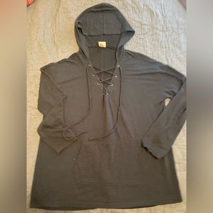 Women’s Mossimo hooded black top size XL